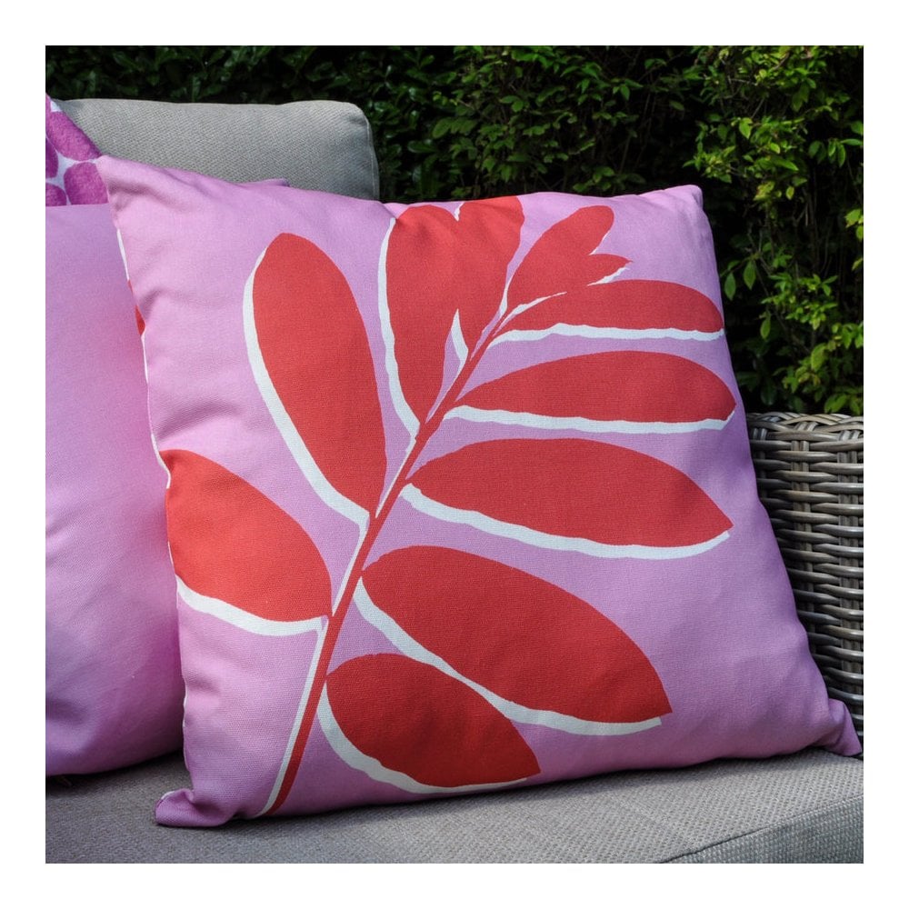 Leaf Print Outdoor Cushion