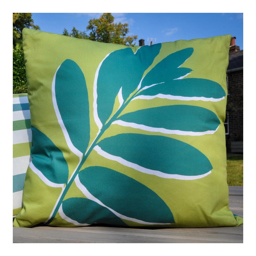 Leaf Print Outdoor Cushion