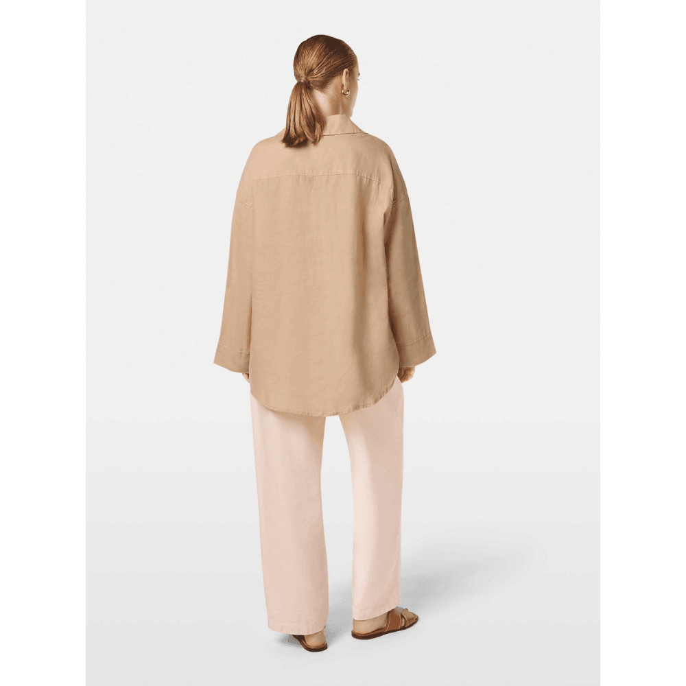 Wide Sleeve Linen Shirt