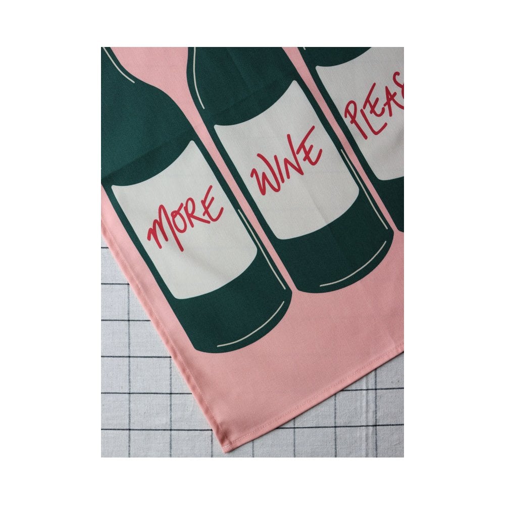 More Wine Please Tea Towel