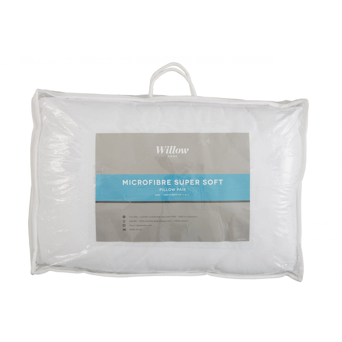 Willow Microfibre Pillow Pair