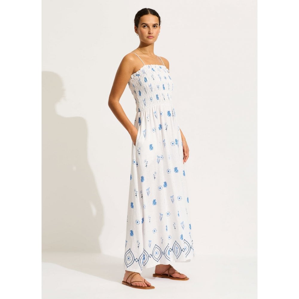 Marbella Shirred Maxi Dress