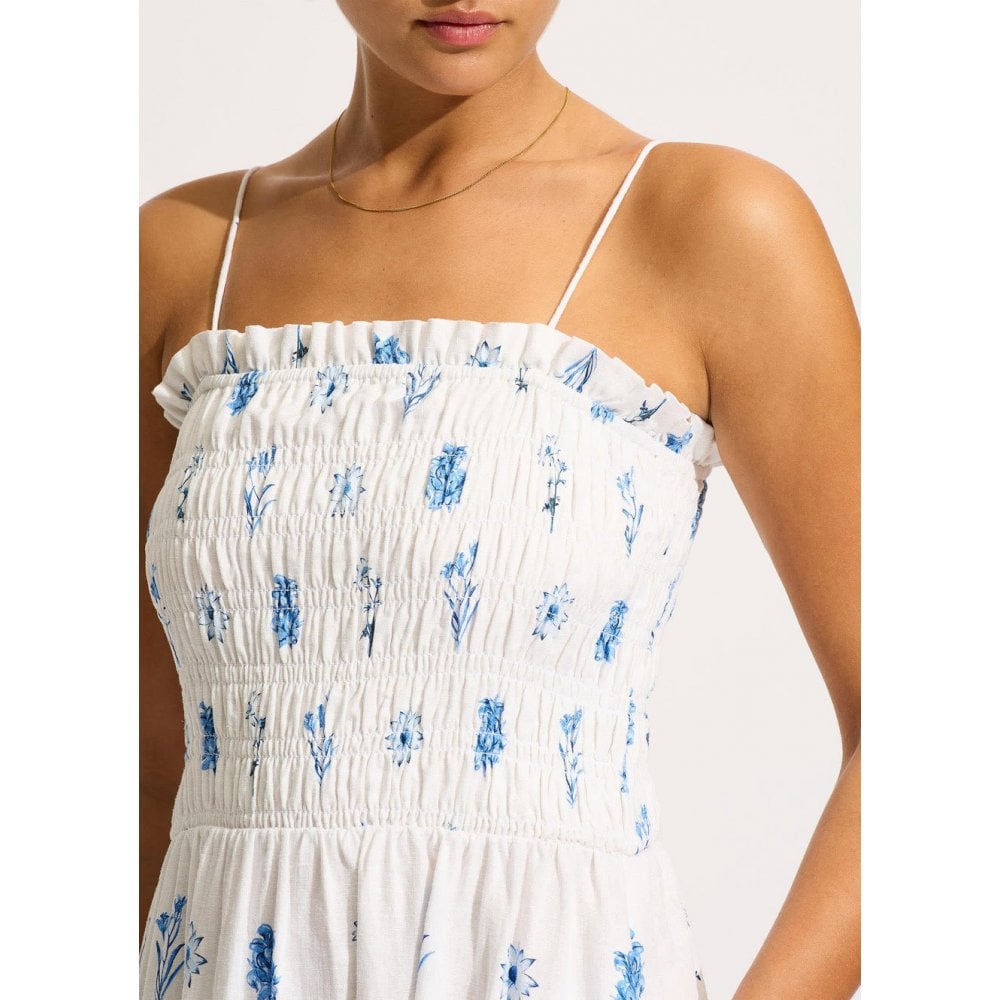 Marbella Shirred Maxi Dress