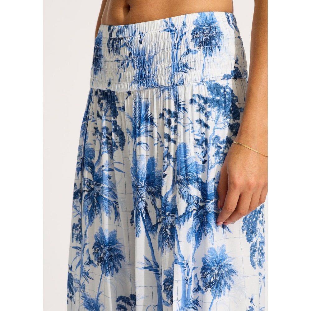 Marbella Shirred Waist Wrap Pant