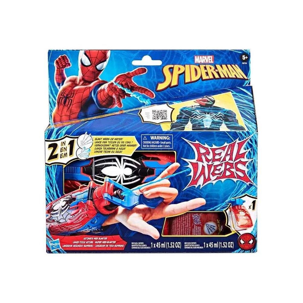 Marvel Spider-Man Real Webs Ultimate Web Blaster, 2-in-1 Blaster