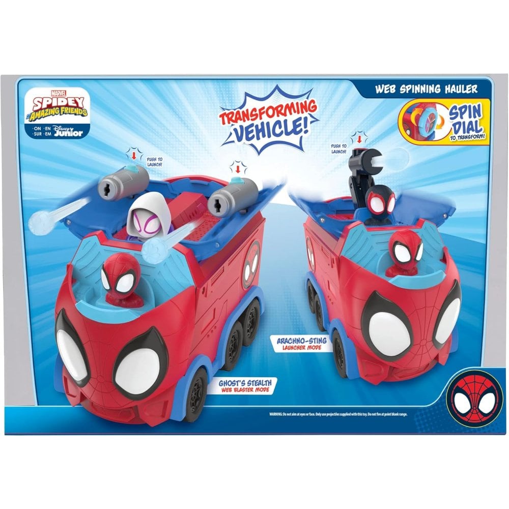 Spidey Web Spinning Hauler. 3-in-1 Transforming Vehicle