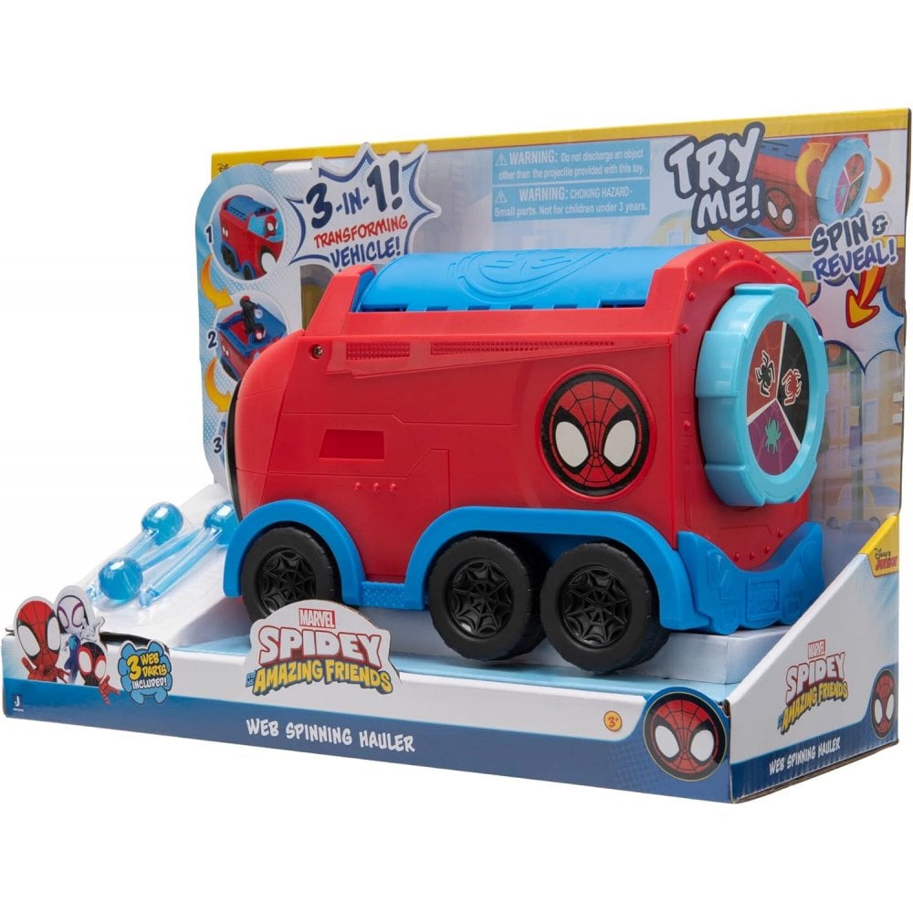 Spidey Web Spinning Hauler. 3-in-1 Transforming Vehicle