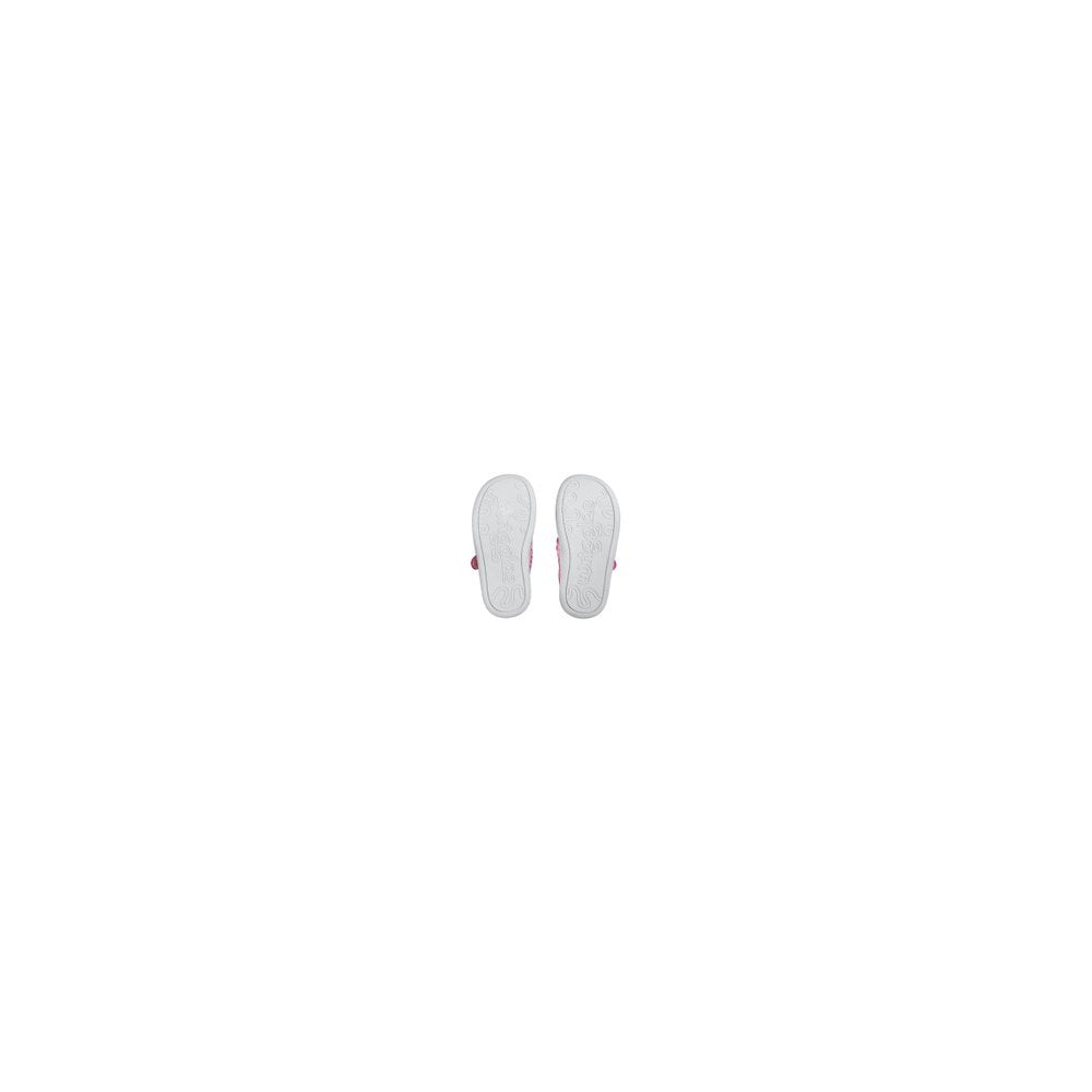 Wriggles Mary Jane pink polka dot girls rip-tape first walking shoes