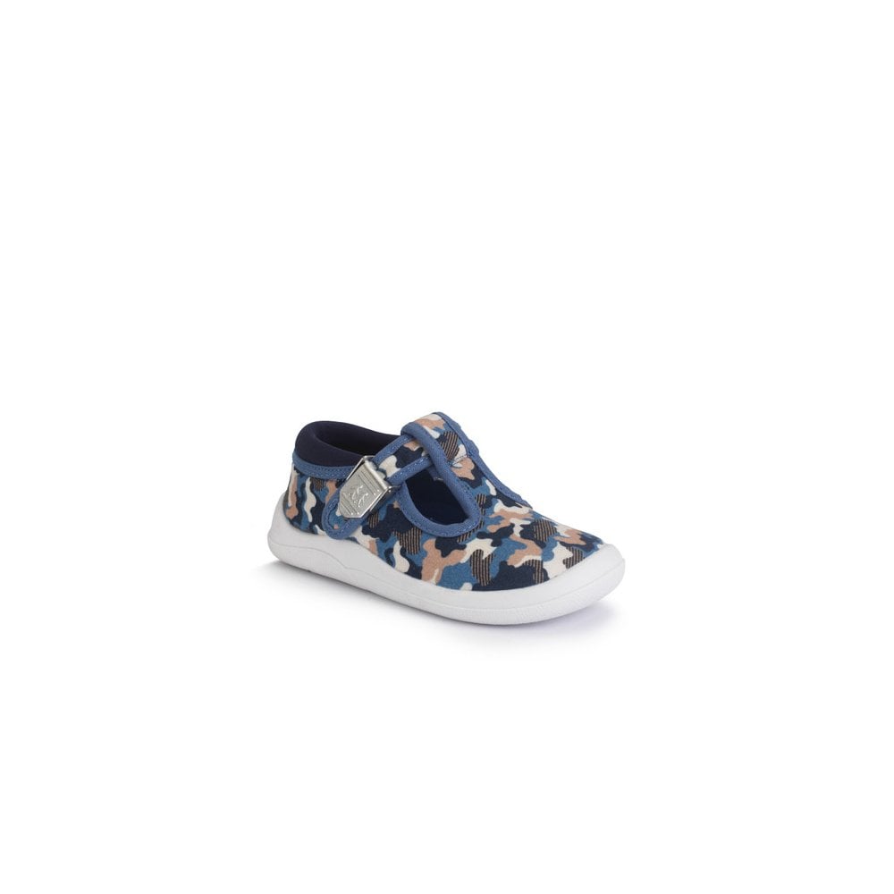 Wiggles T-bar print buckle first walking shoes
