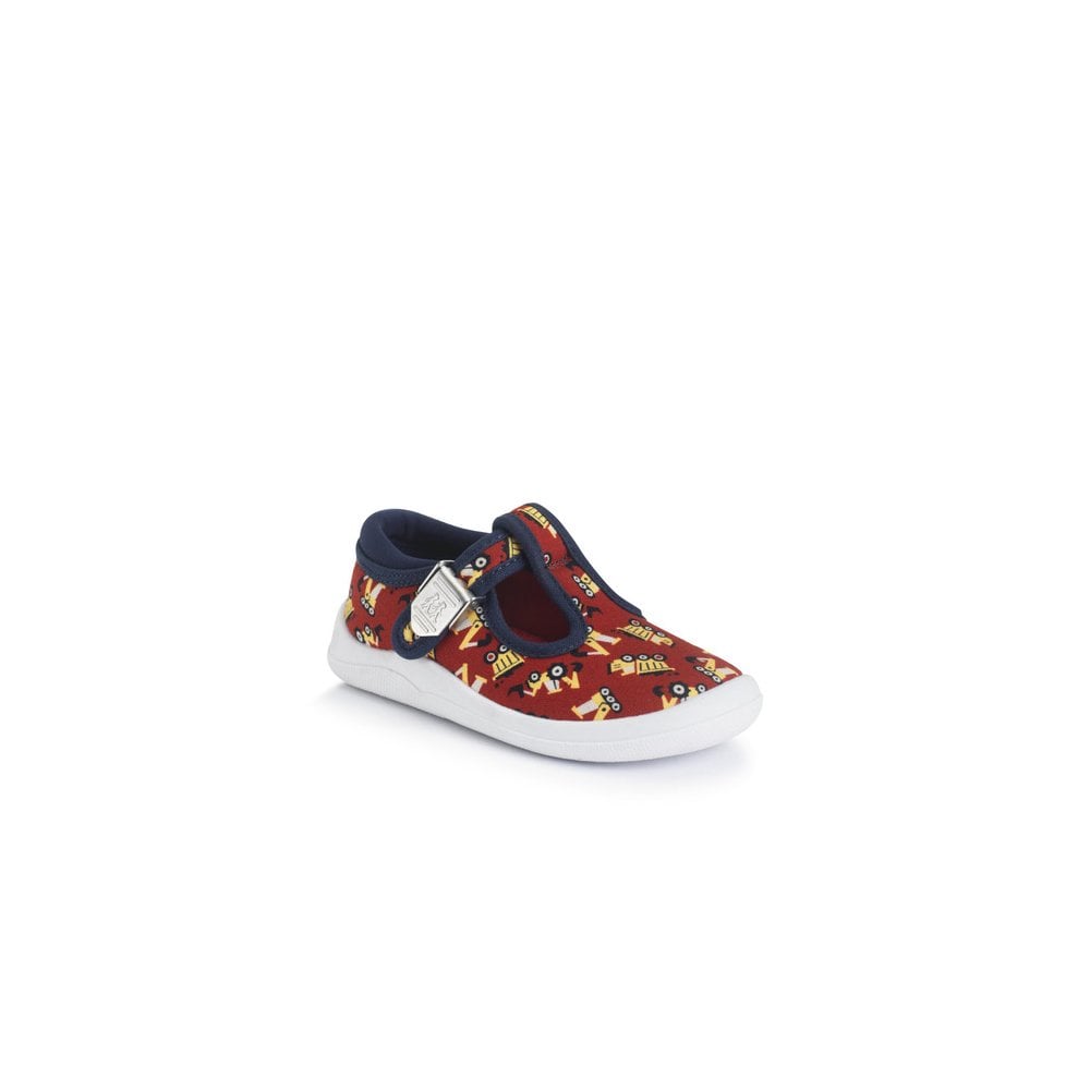 Wiggles T-bar print buckle first walking shoes