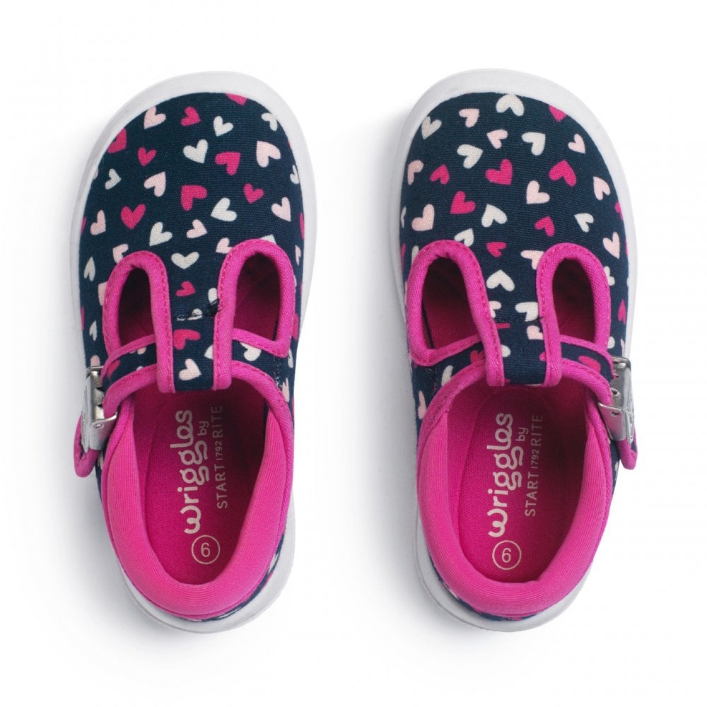 Wiggles T-bar print buckle first walking shoes