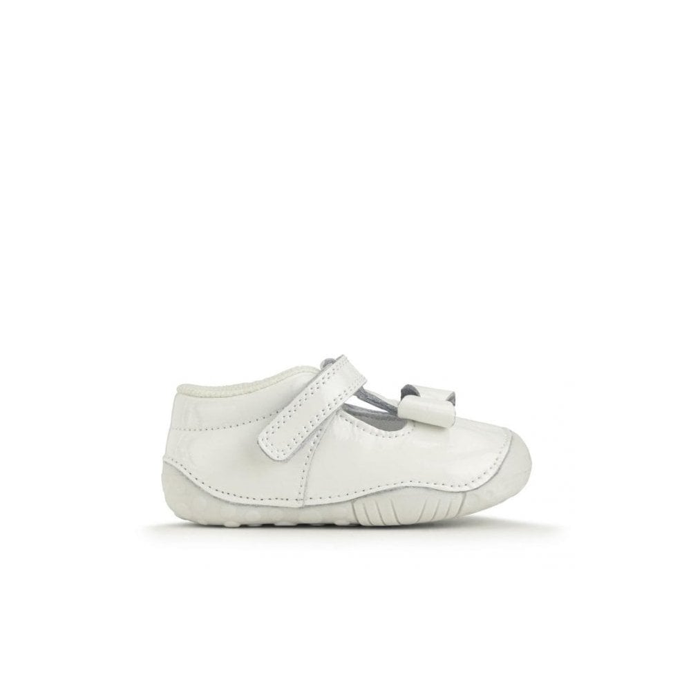 Wiggle White Patent Girls T-bar Pre-Walker Shoes