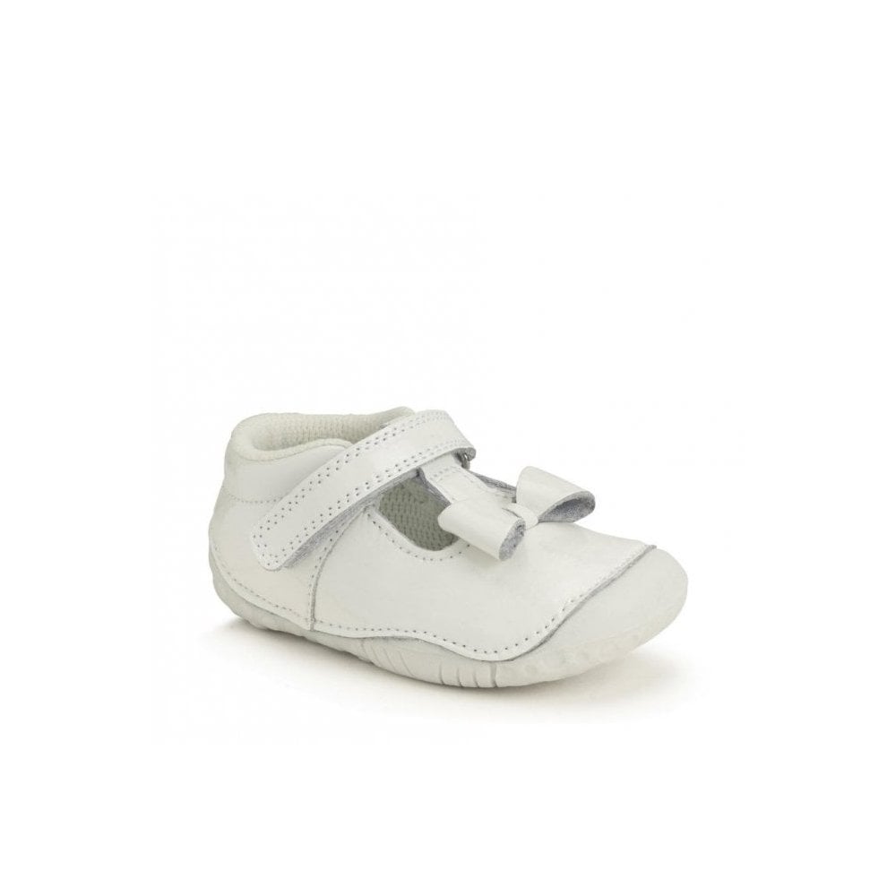Wiggle White Patent Girls T-bar Pre-Walker Shoes