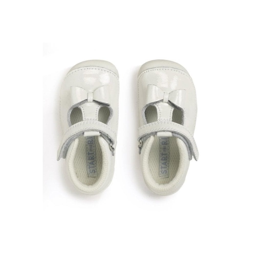 Wiggle White Patent Girls T-bar Pre-Walker Shoes