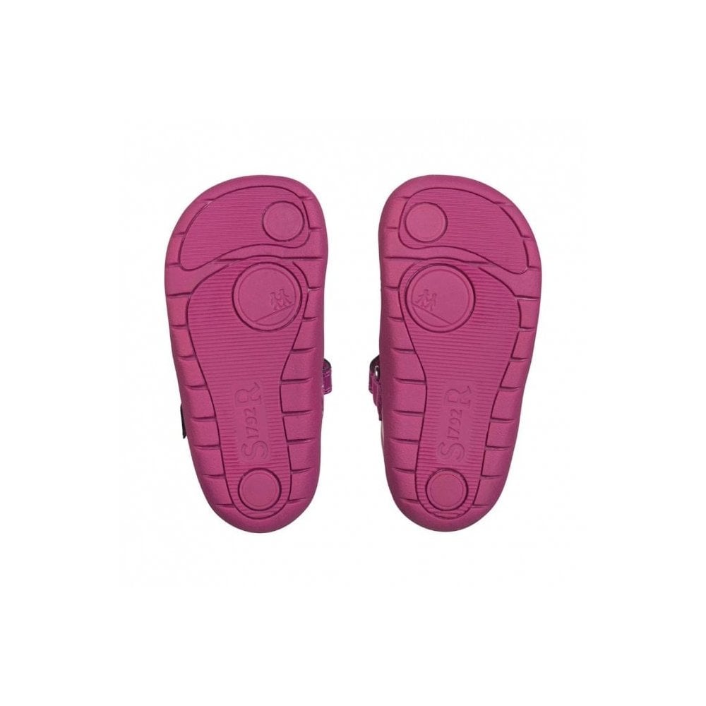 Party Berry Glitter Patent Girls Rip-Tape First Walking Shoes