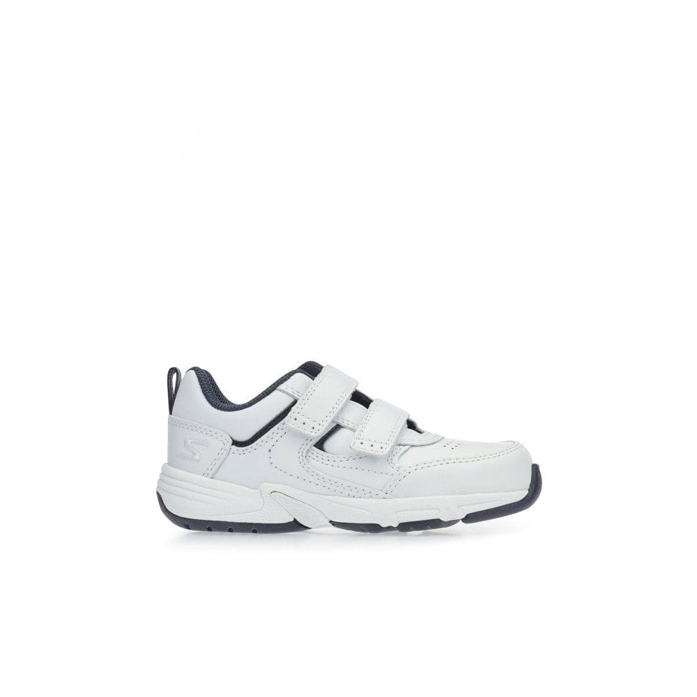 Meteor leather rip-tape school trainers