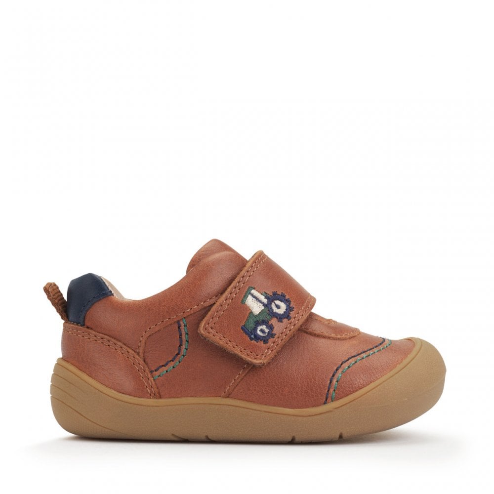 Harvest leather rip-tape baby first walking shoes