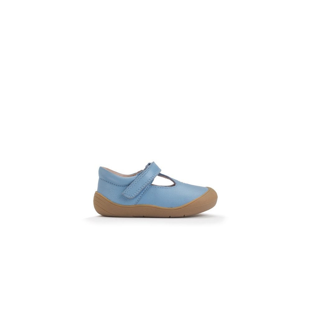 Floret leather girls riptape first walking shoes