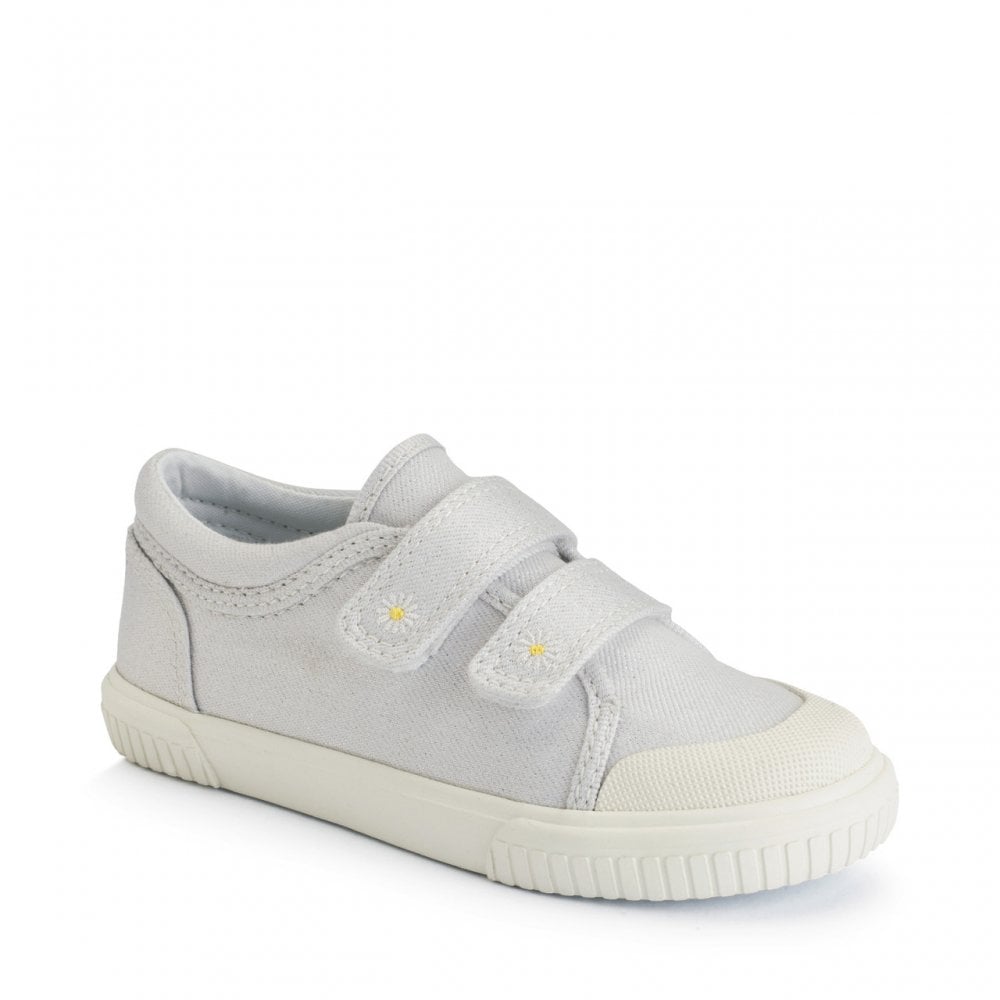 Sandy Beach girls closed rip-tape canvas shoes