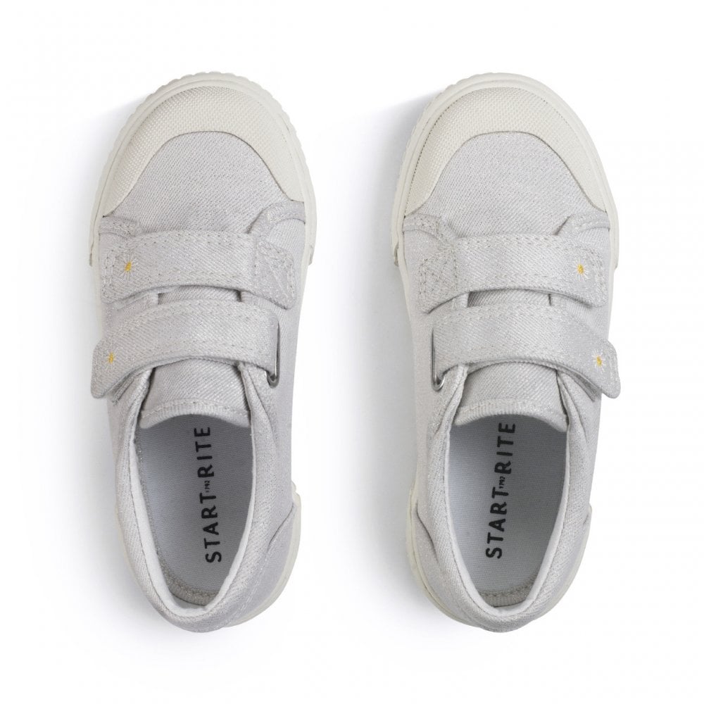 Sandy Beach girls closed rip-tape canvas shoes
