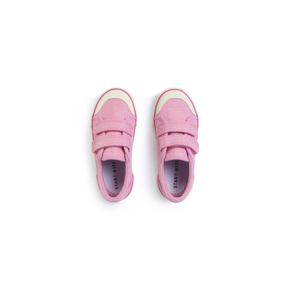 Sandy Beach girls closed rip-tape canvas shoes