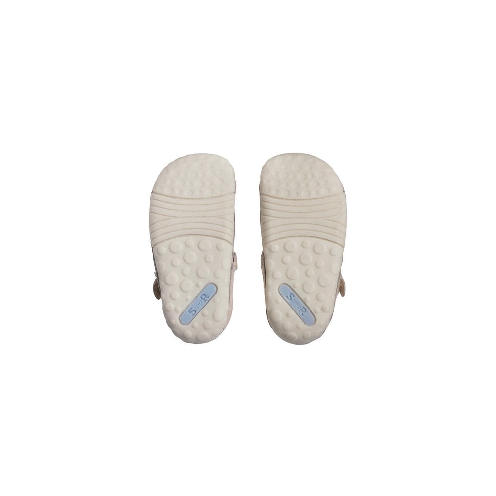 Wiggle Pale gold glitter nubuck girls t-bar pre-walker shoes