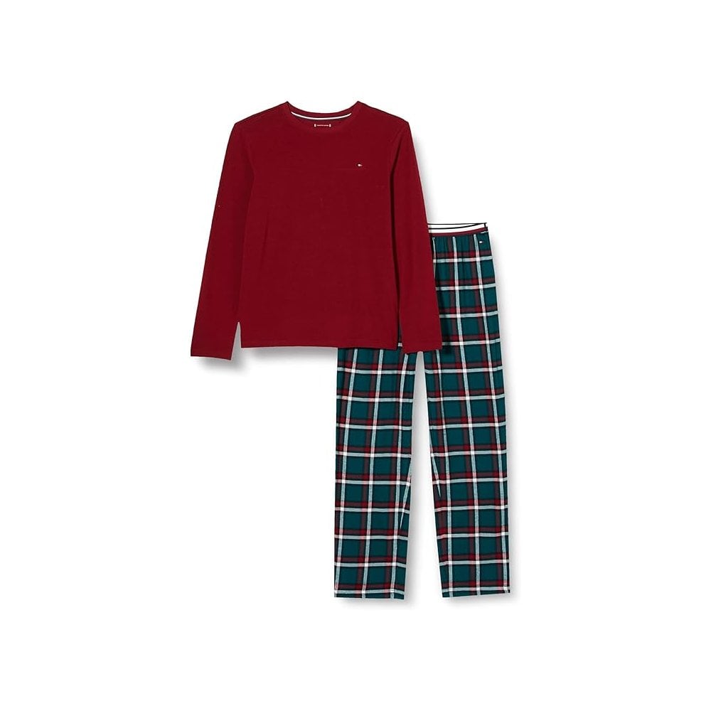 Boy's Ls Pijama with Woven Pants Giftpacks