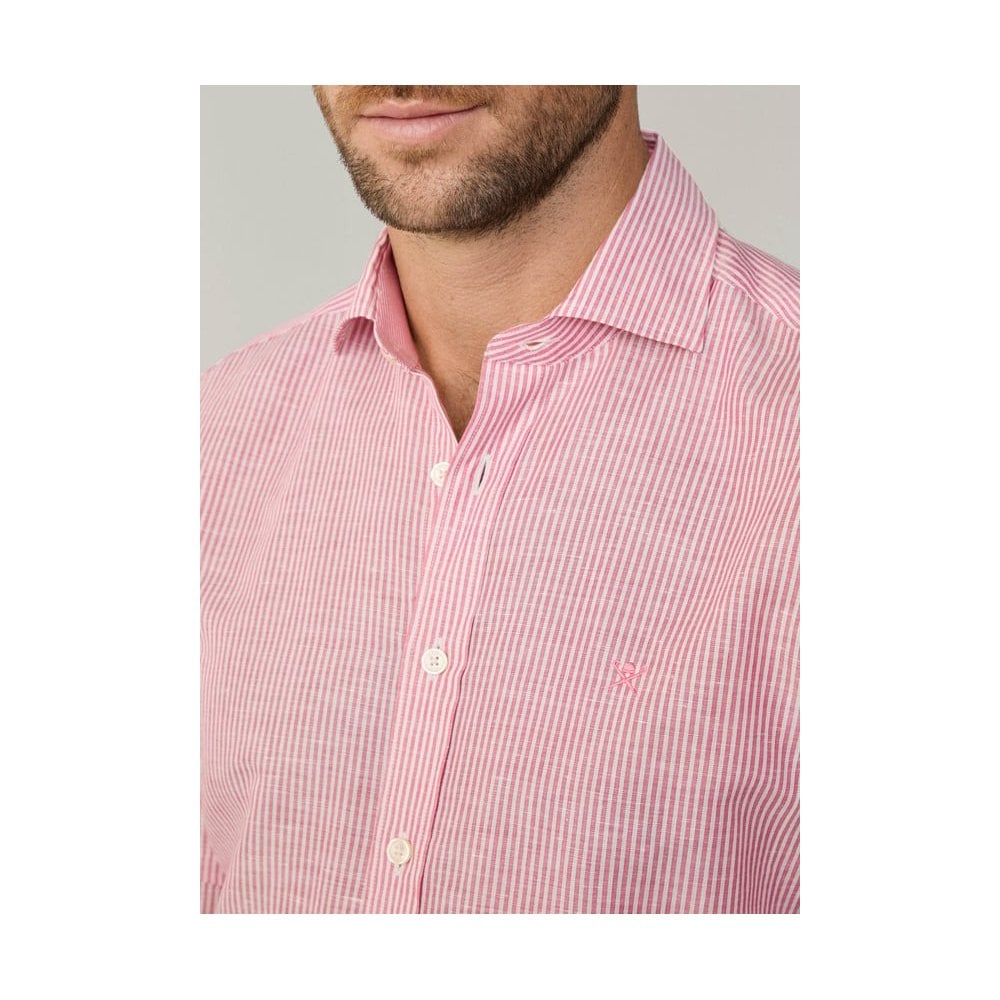 Tailored Fit Linen Bengal Stripe Shirt
