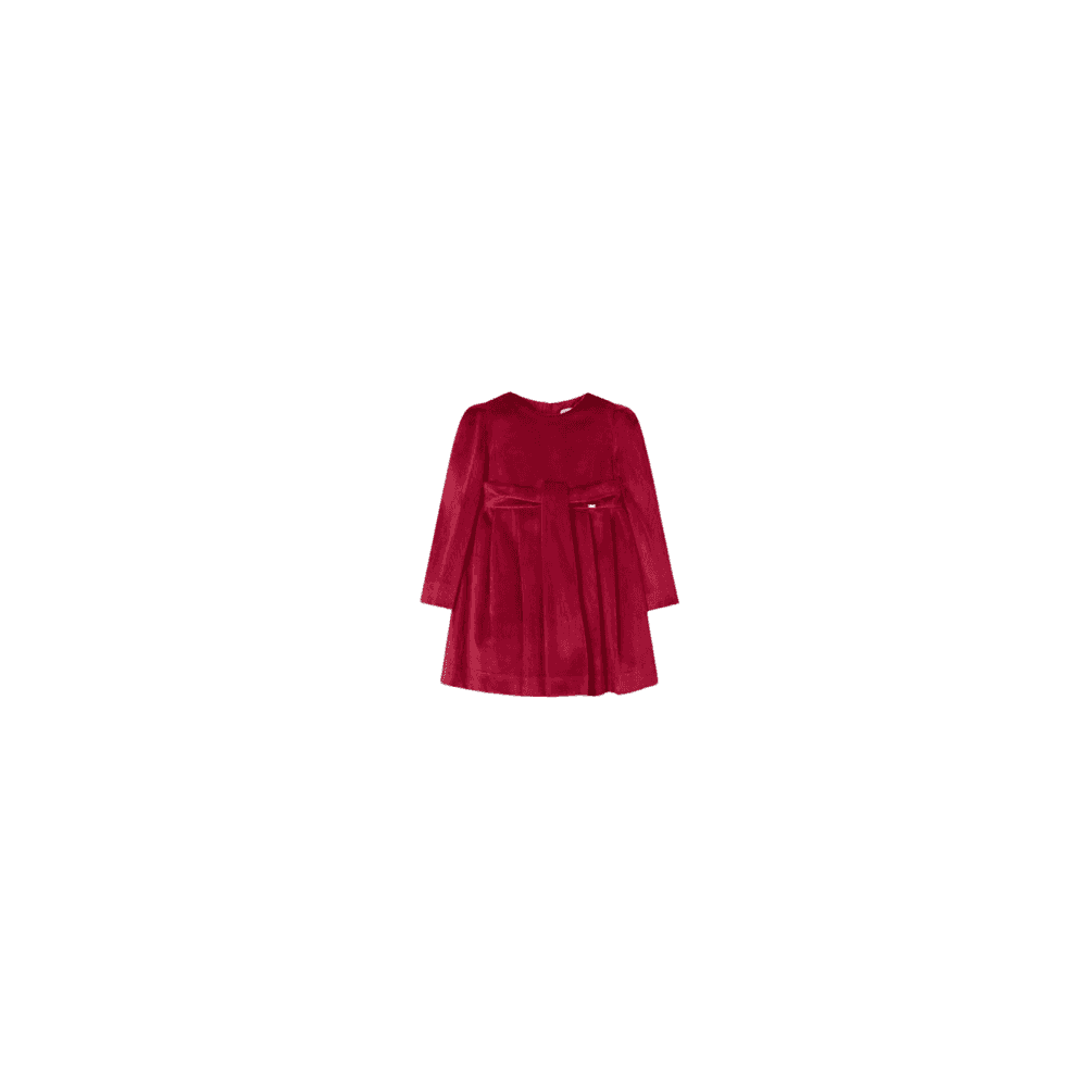 Pleated Velvet Dress