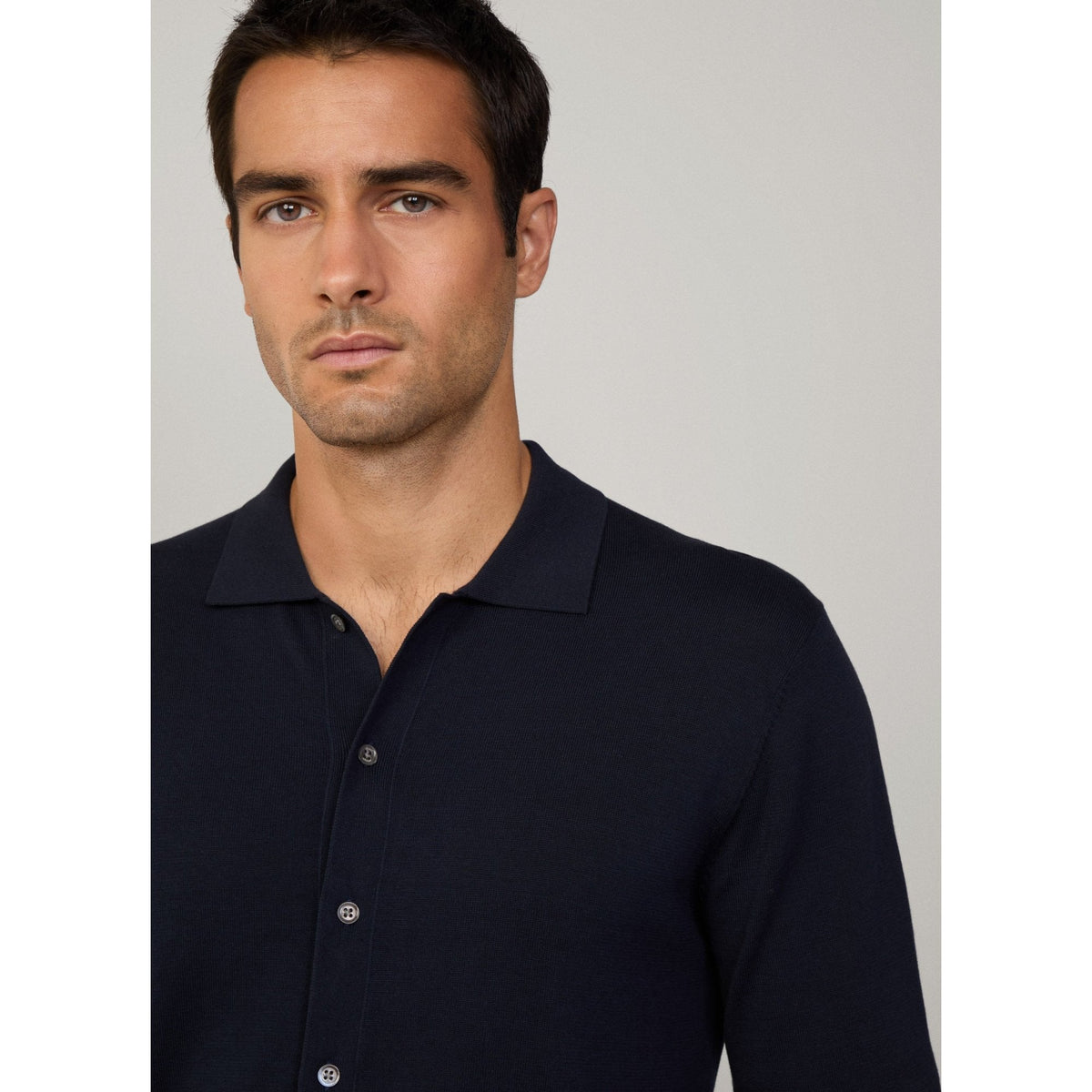 Cotton-Silk Knitted Overshirt