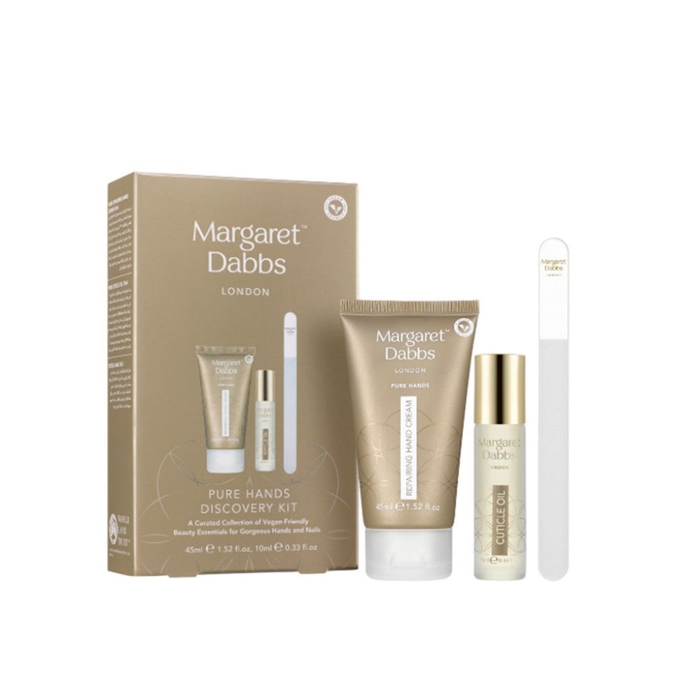 PURE Hands Discovery Gift Set (45ml PURE Repairing Hand Cream, PURE Cuticle Oil, Small Crystal Nail File)