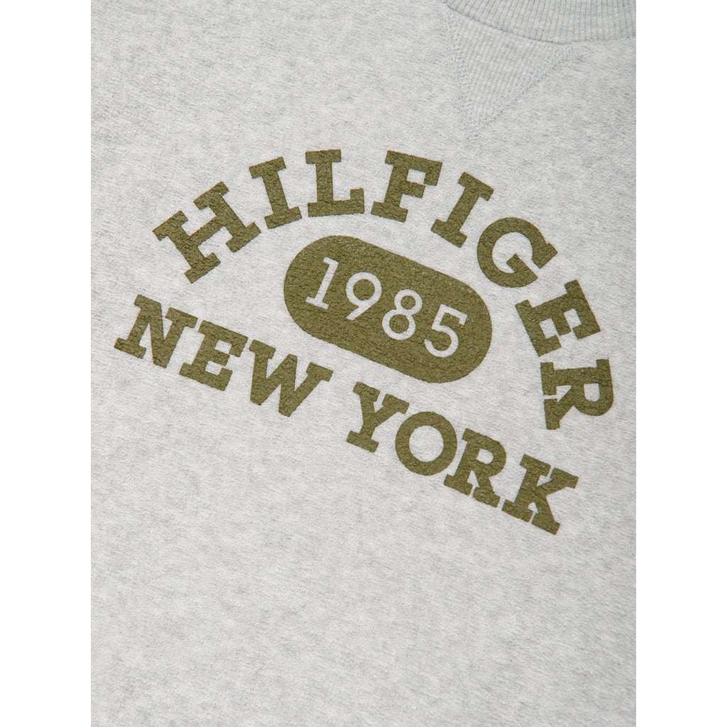 Boys Varsity Boucle Sweatshirt in Grey