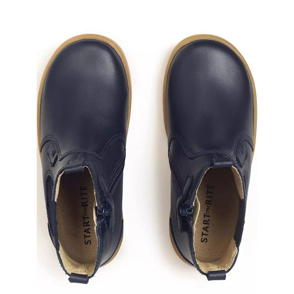 Energy Navy Leather Chelsea Boot