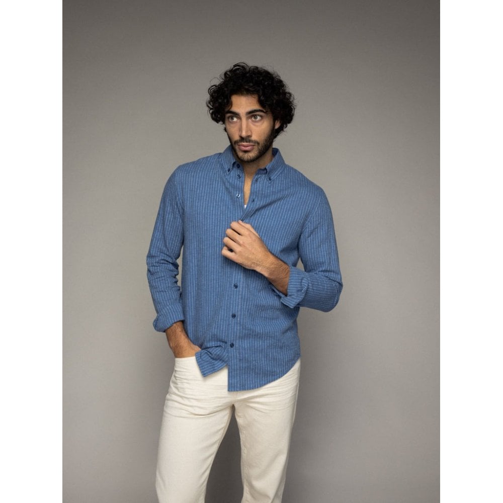 MMGTheo Linen Stripe Shirt