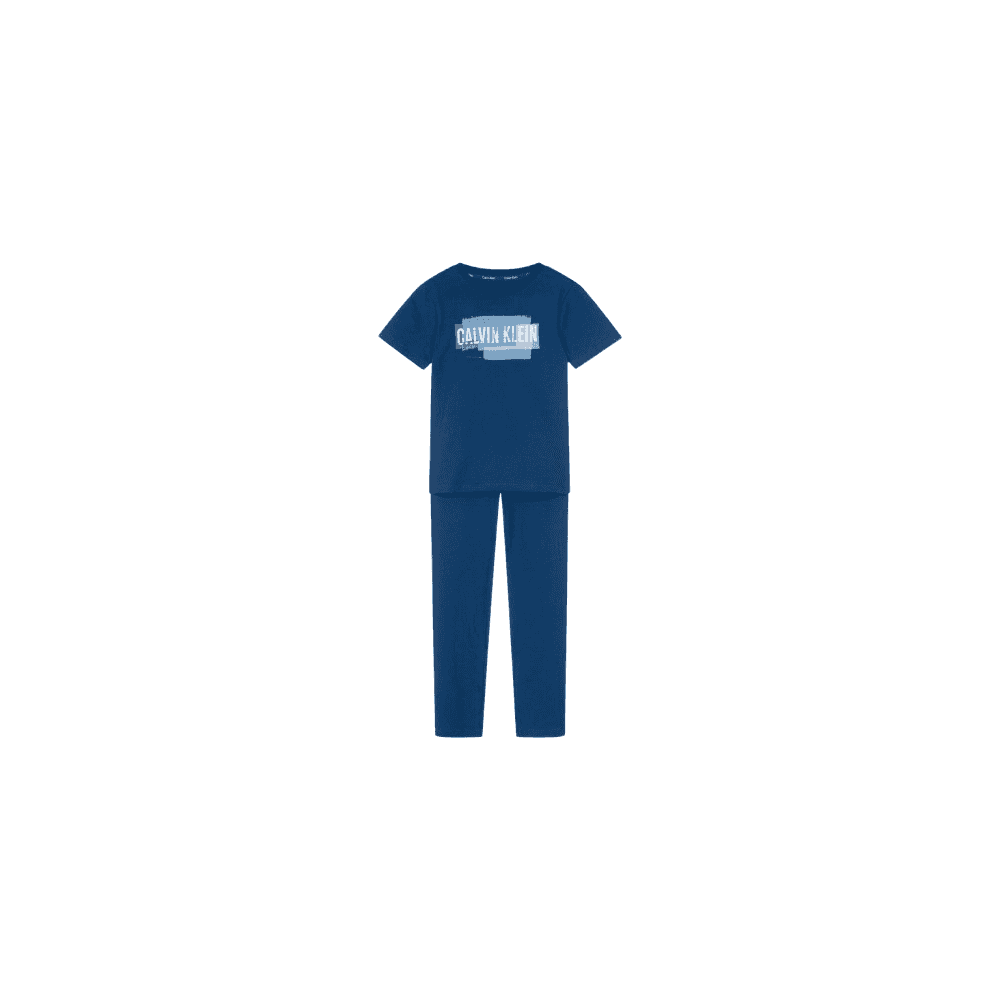 Kids Royal Blue Cotton Pajamas