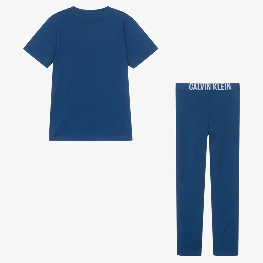 Kids Royal Blue Cotton Pajamas