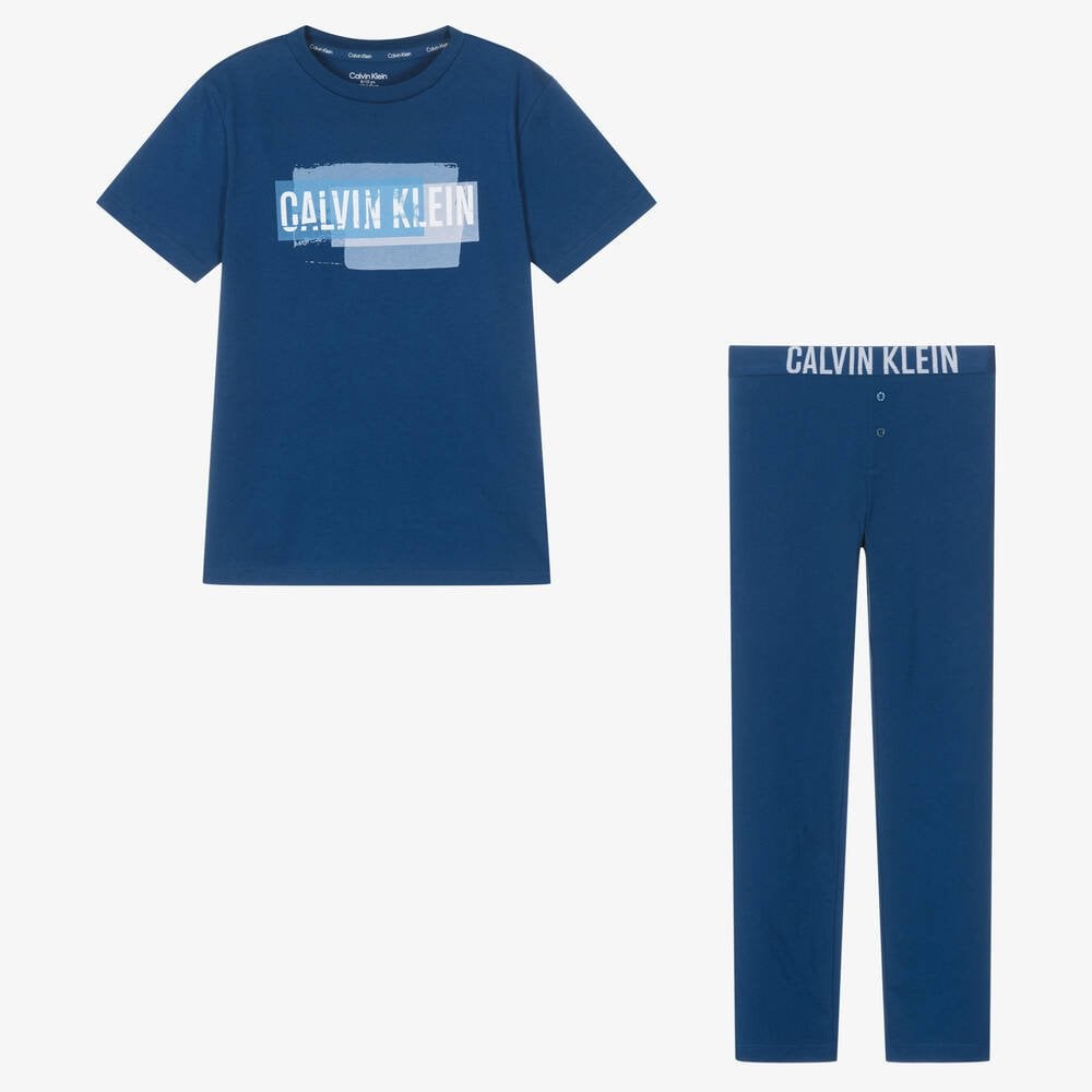 Kids Royal Blue Cotton Pajamas