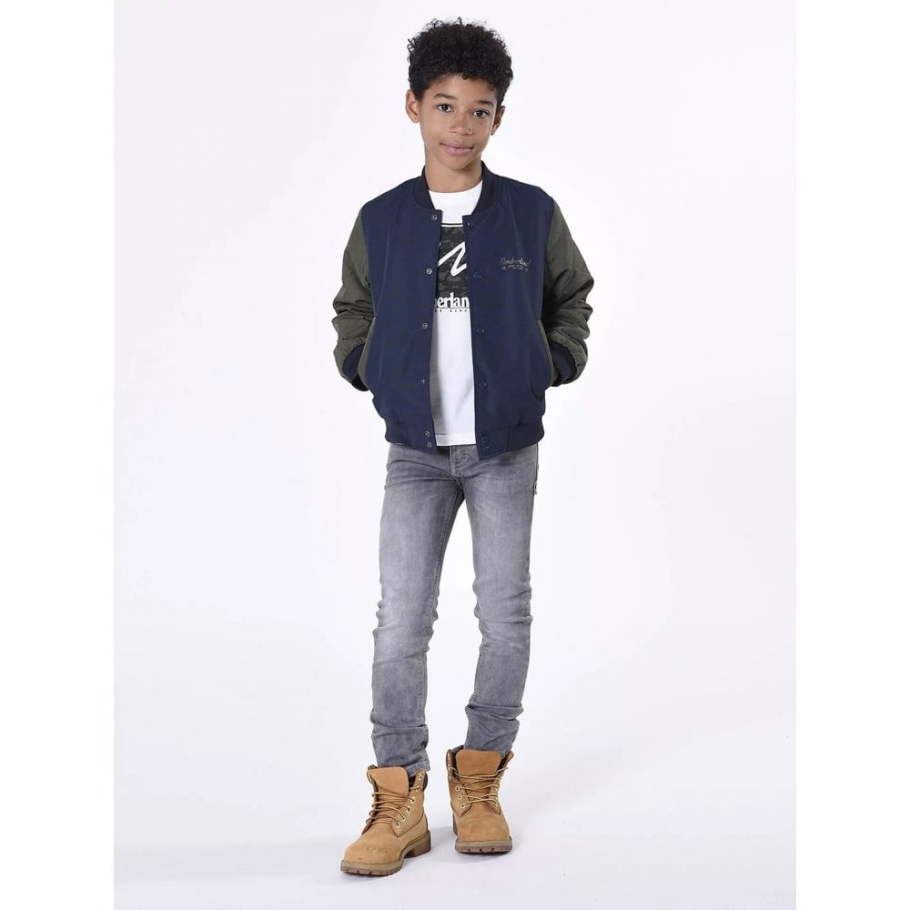 Kids' Slim Fit Denim Jeans, Grey