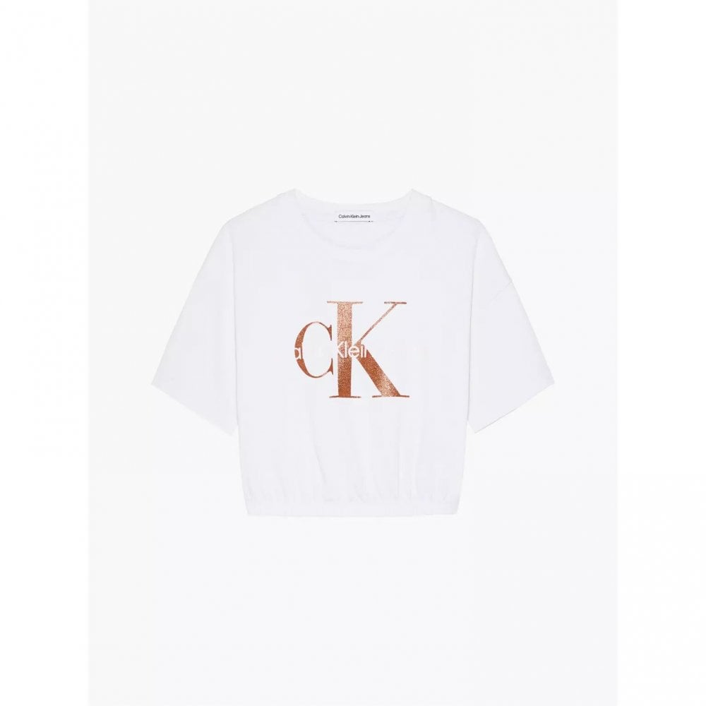 Bronze Monogram T-Shirt Ivory