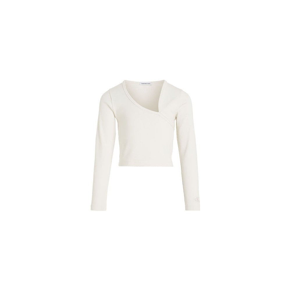Blouse - Cropped - Rib ivory