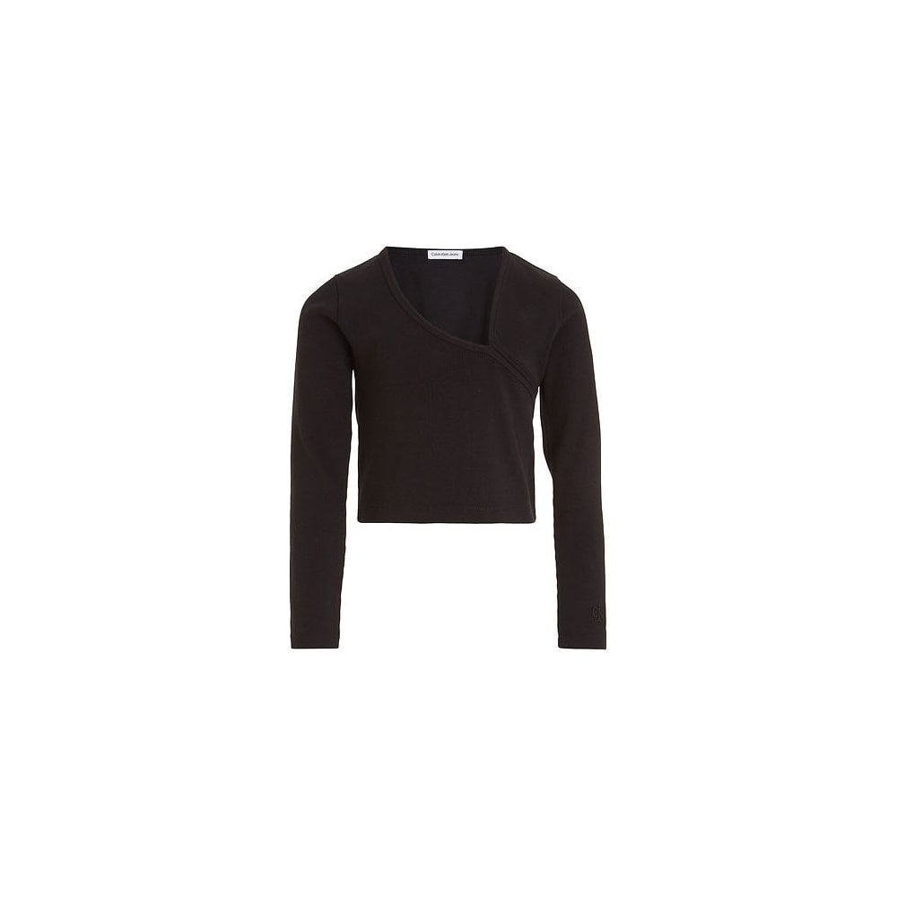 Blouse - Cropped - Rib Black