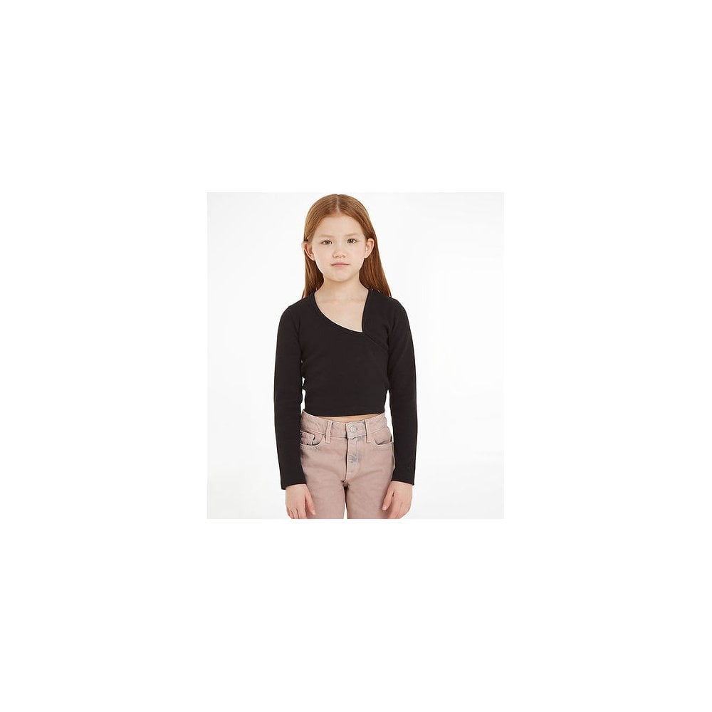 Blouse - Cropped - Rib Black