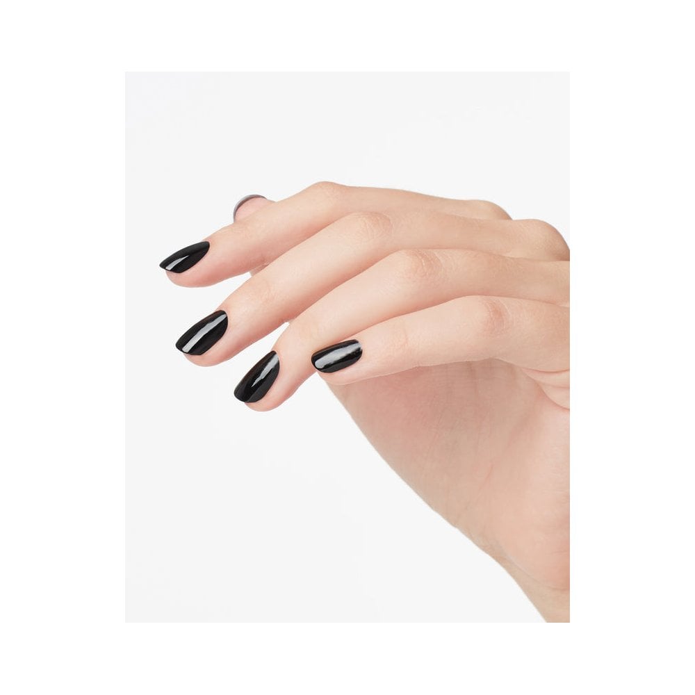 Lady in Black Nail Polish