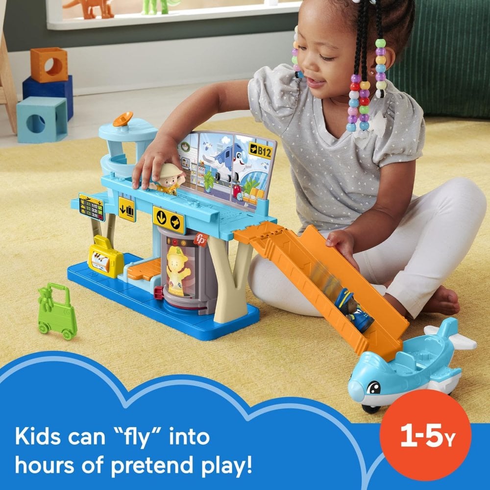 Toddler Toy Everyday Adventures Airport Playset with Airplane