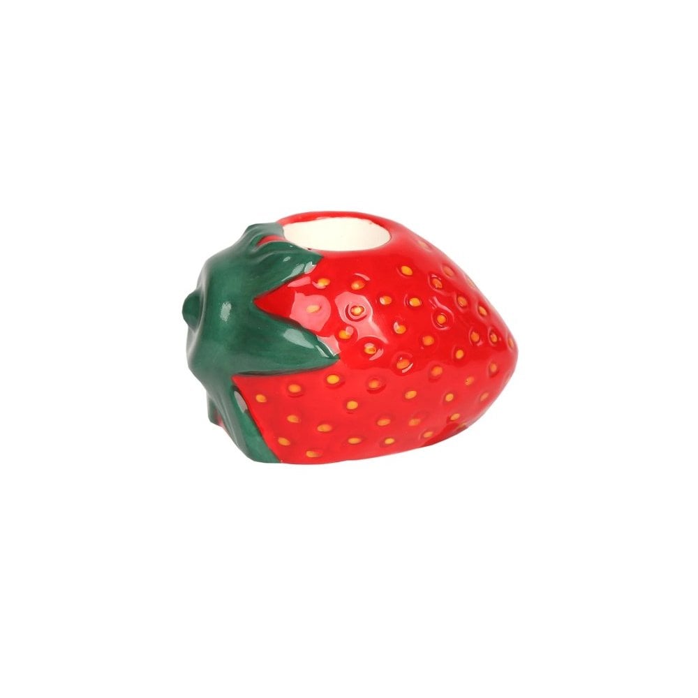 Ceramic candle holder strawberry
