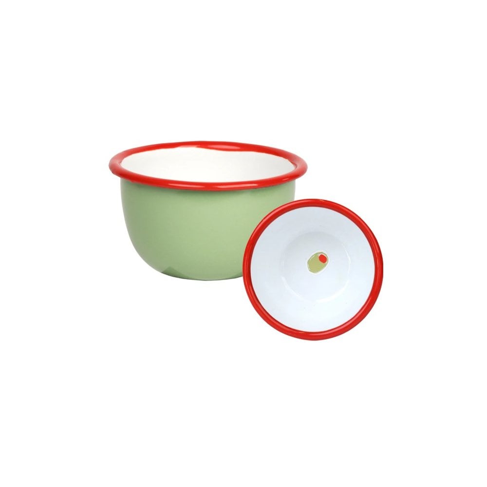 Enamel Bowl olive