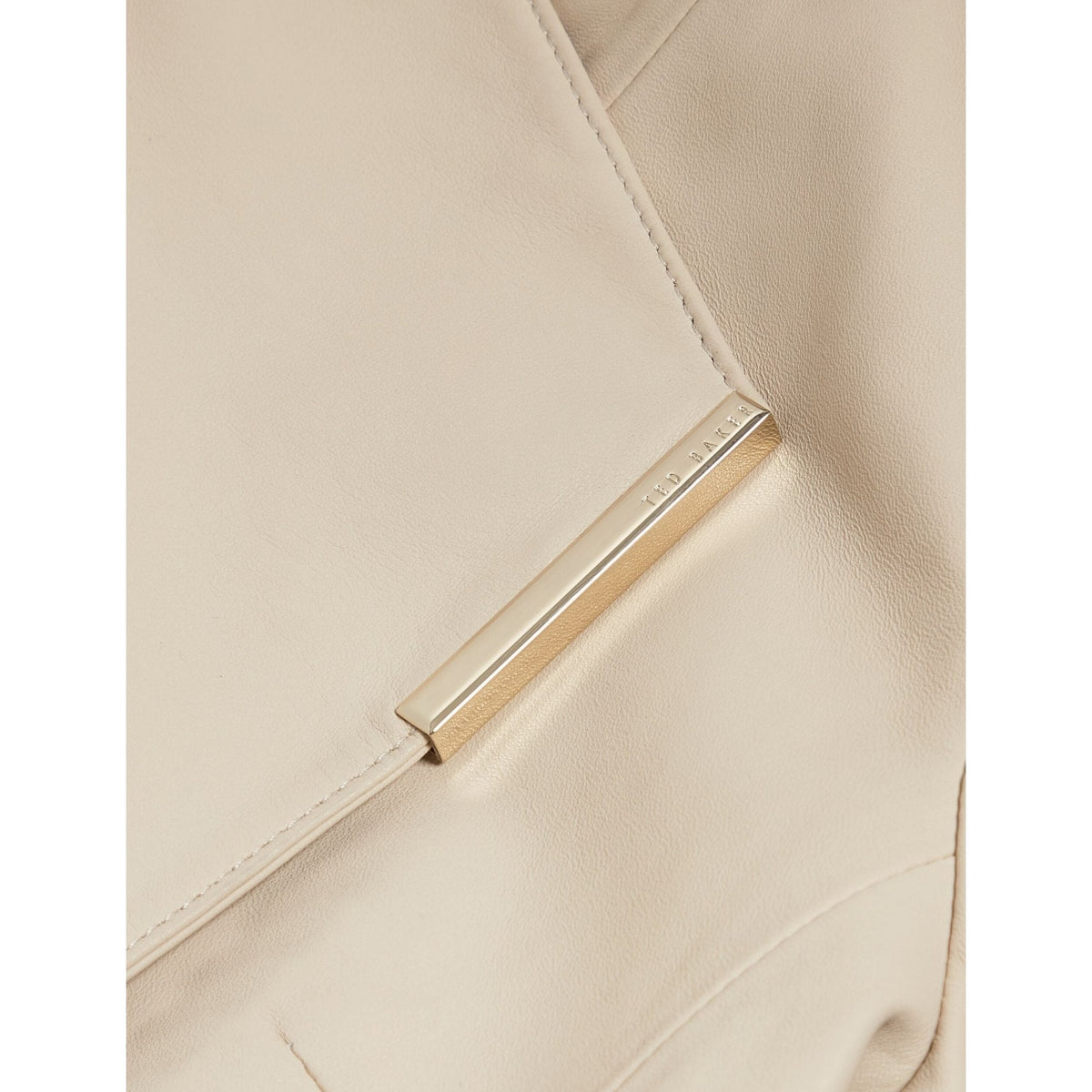 Riyoze Wrap Front Cropped Leather Jacket