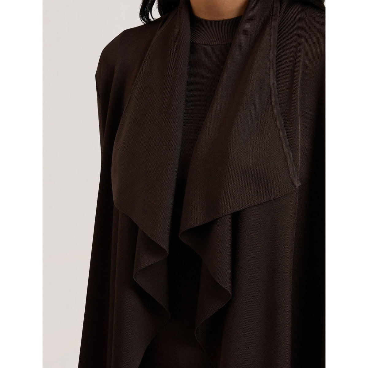 Elliyy Waterfall Front Knitted Open Cardigan