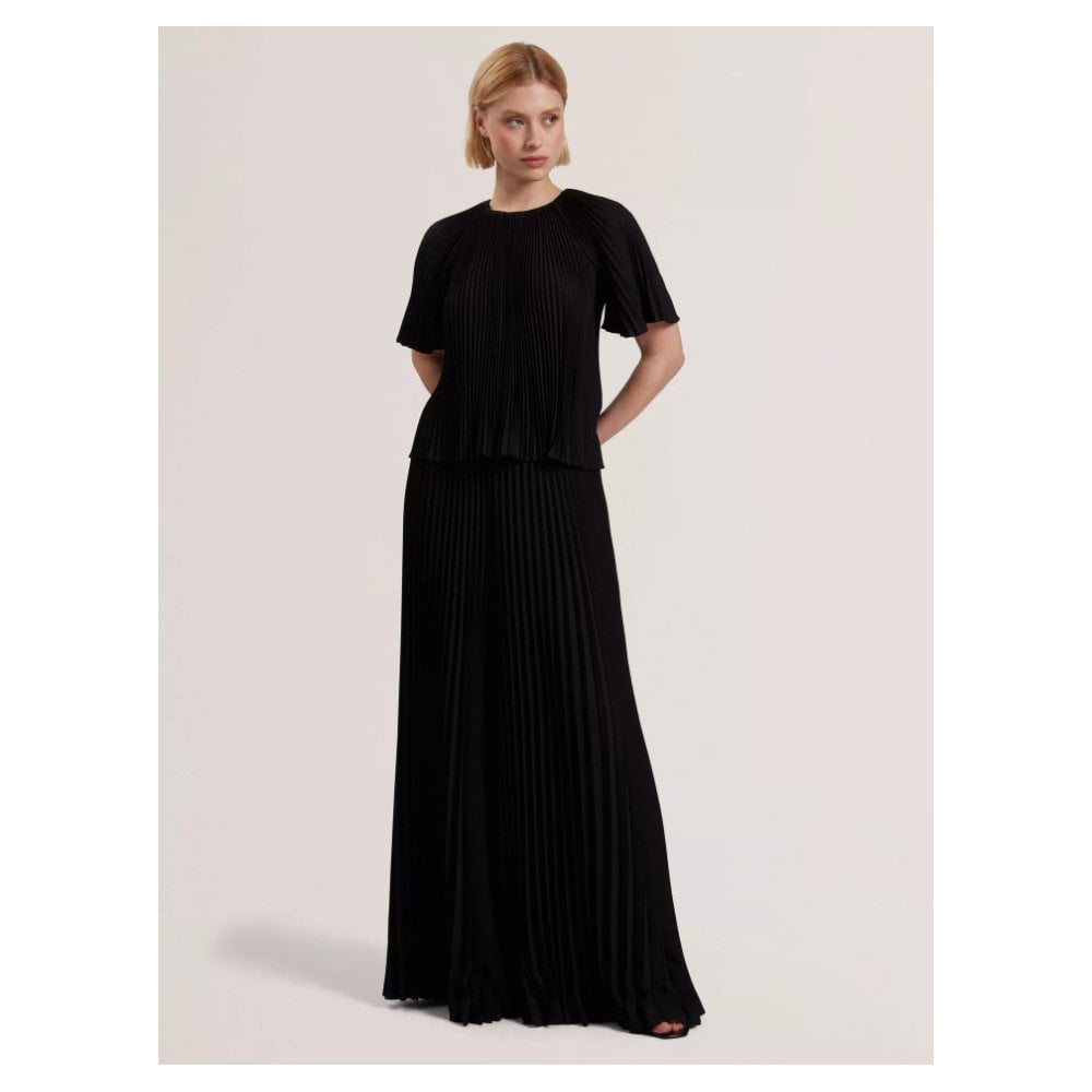 Agara Pleated Short Sleeve Blouse
