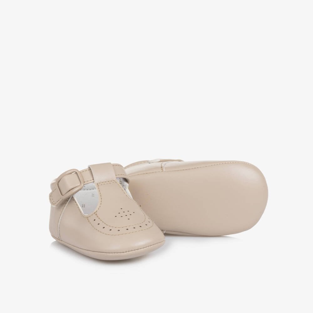 Faux Leather T-Bar Pre-Walker Shoes